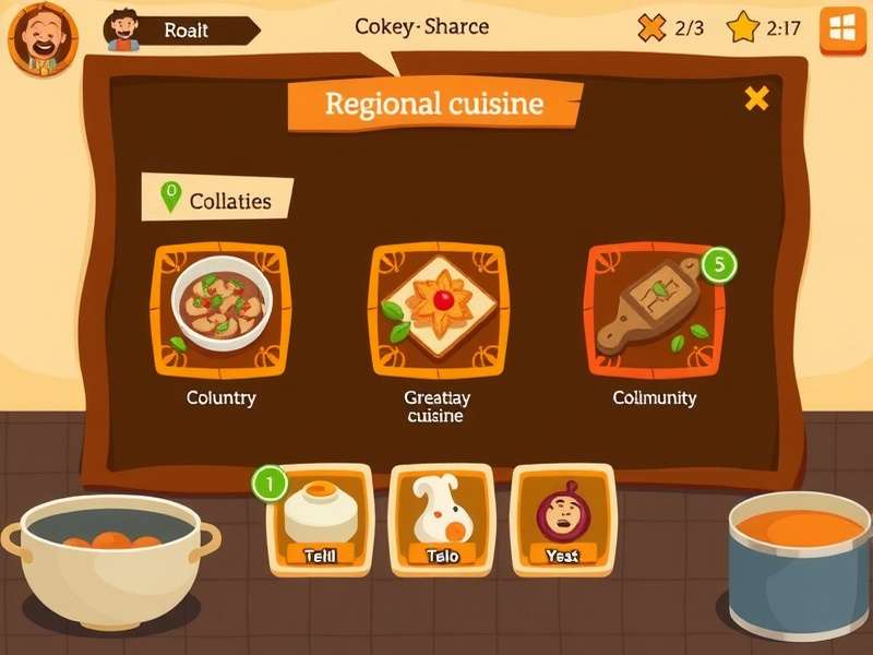 Tasty Baati Quest regional cuisine selection screen