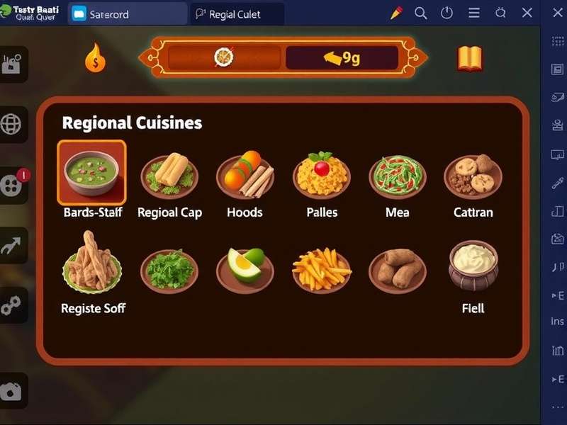 Tasty Baati Quest gameplay screenshot showing cooking interface